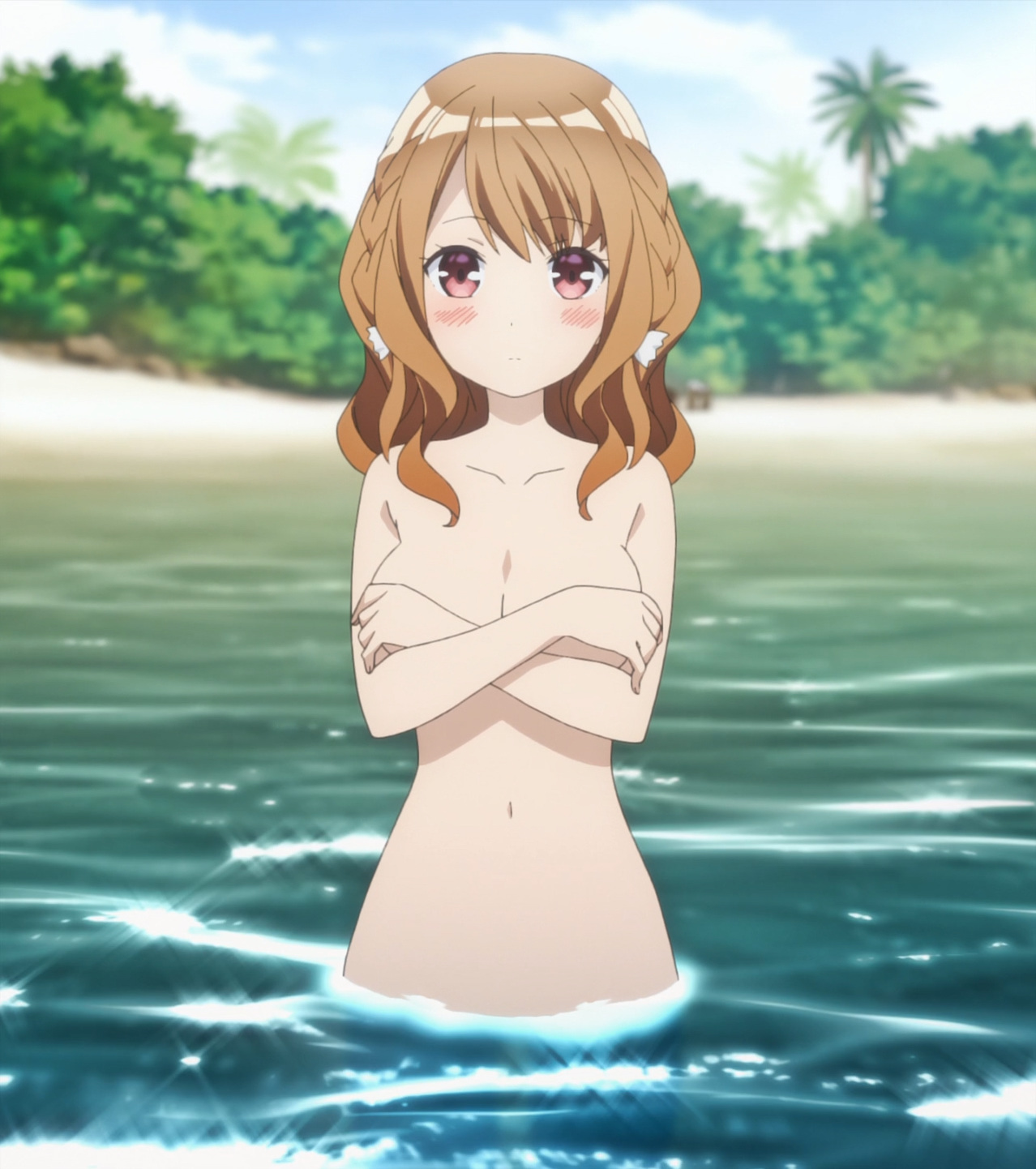 Anime Girl Skinny Dipping